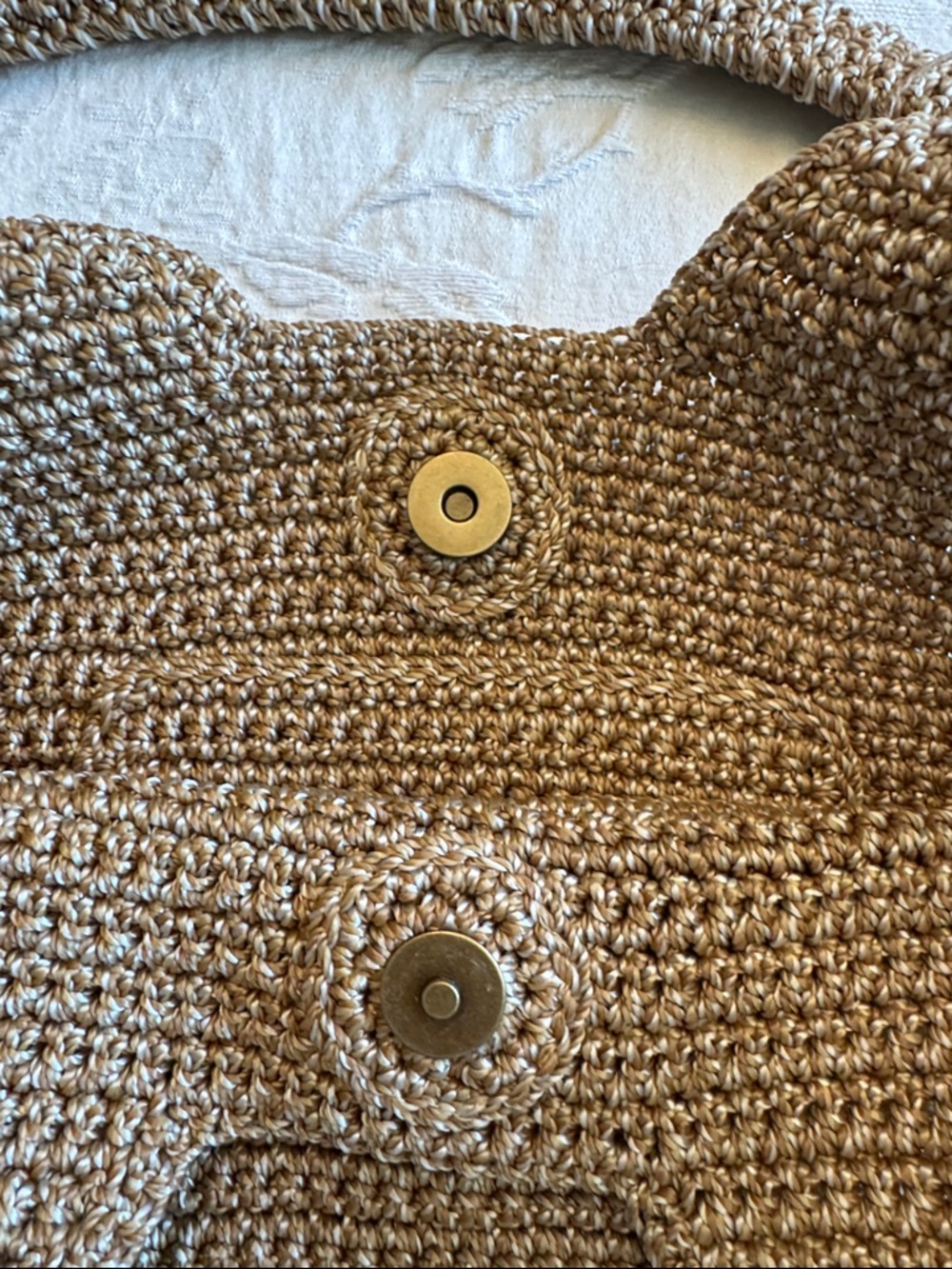 The Sak Rylan Crochet Tote in Tan - Picture 4 of 6